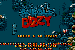 Bubble Dizzy Title Screen